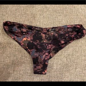 RVCA camo floral cheeky bikini bottom